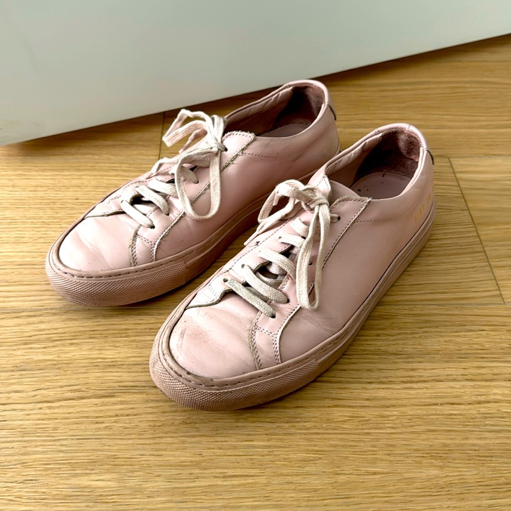 Common Projects Achilles Low Sneaker Dusty Rose Pink Size 7